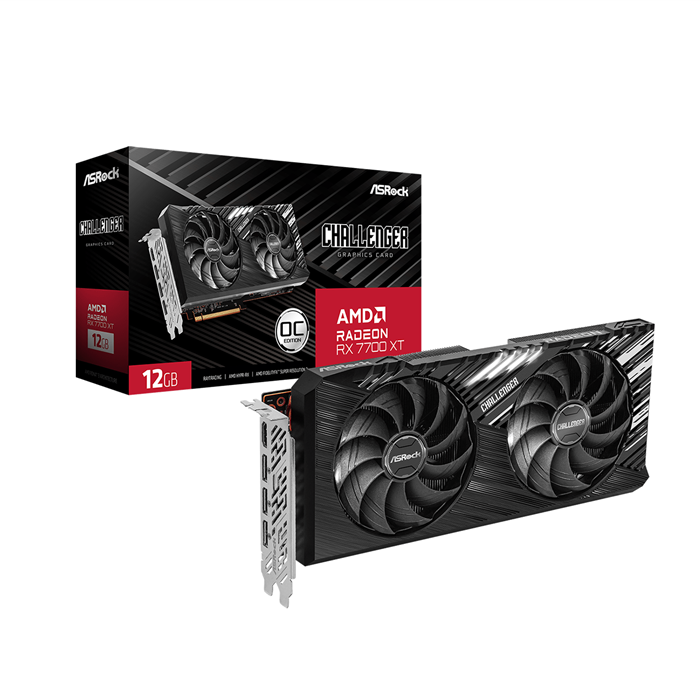 کارت گرافیک ازراک AMD Radeon™ RX 7700 XT Challenger 12GB OC